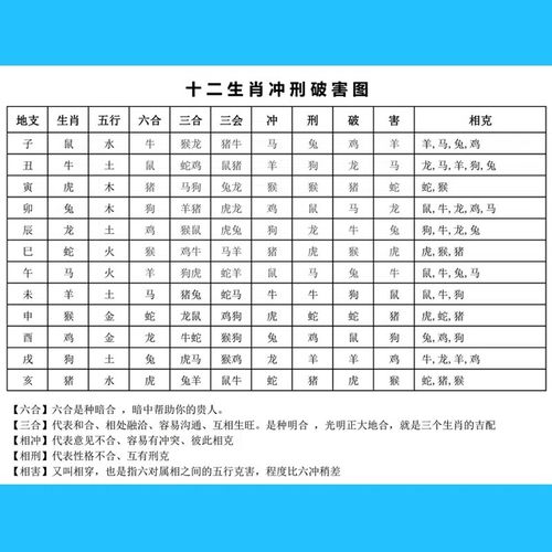 十二生肖年份对照表_十二生肖年龄表格岁数